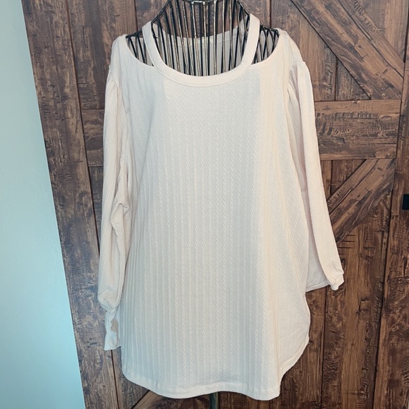 Como Blu 3/4 Sleeve Scoop Open Neck 1X - Picture 2 of 11